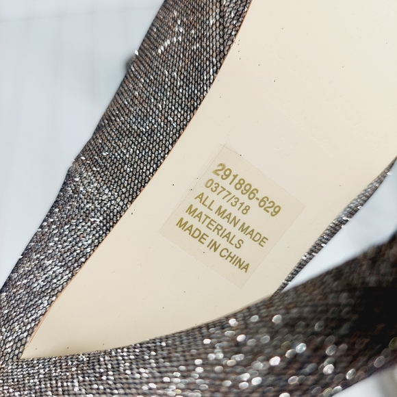 NEW COLIN STUART Glittery Open Toe Heels C879 - Picture 9 of 11